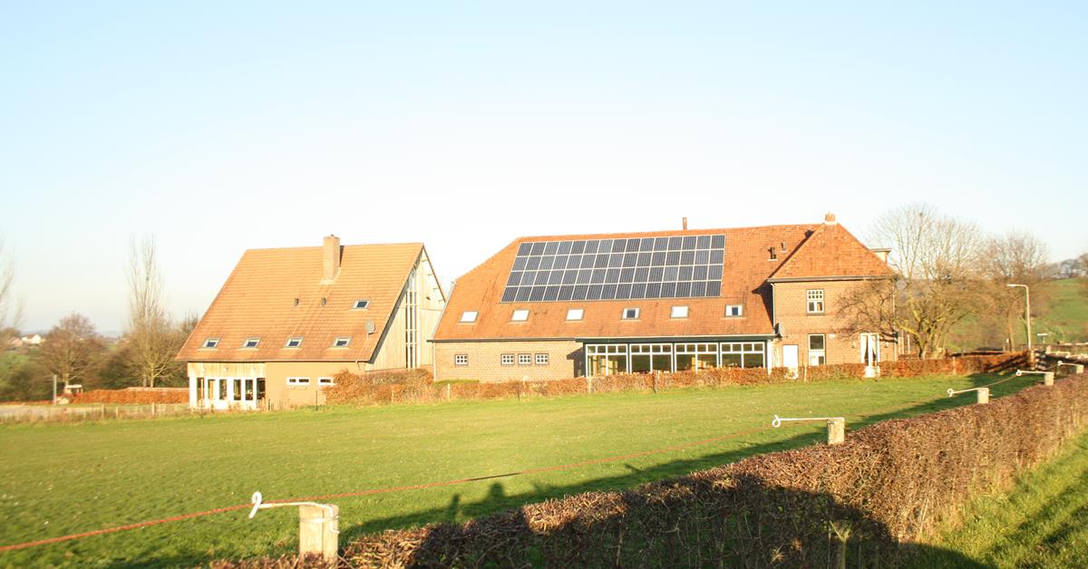 we hebben in het bos vier groepsaccommodaties